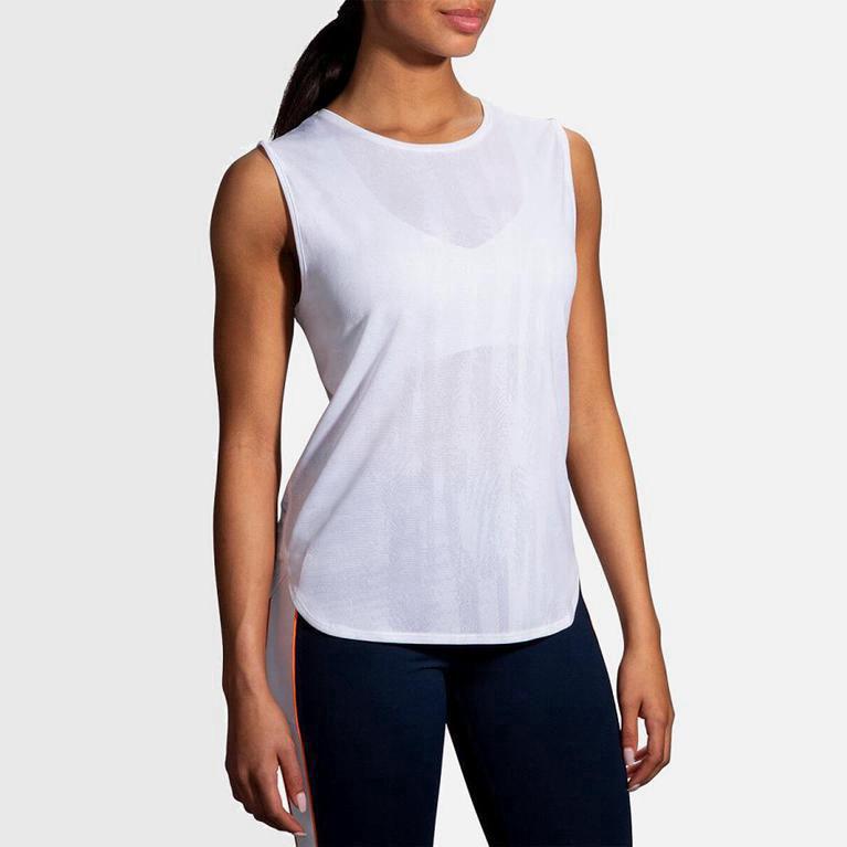 Brooks Spirit Australia - Women's Running Tank Top - White (789346-OTQ)